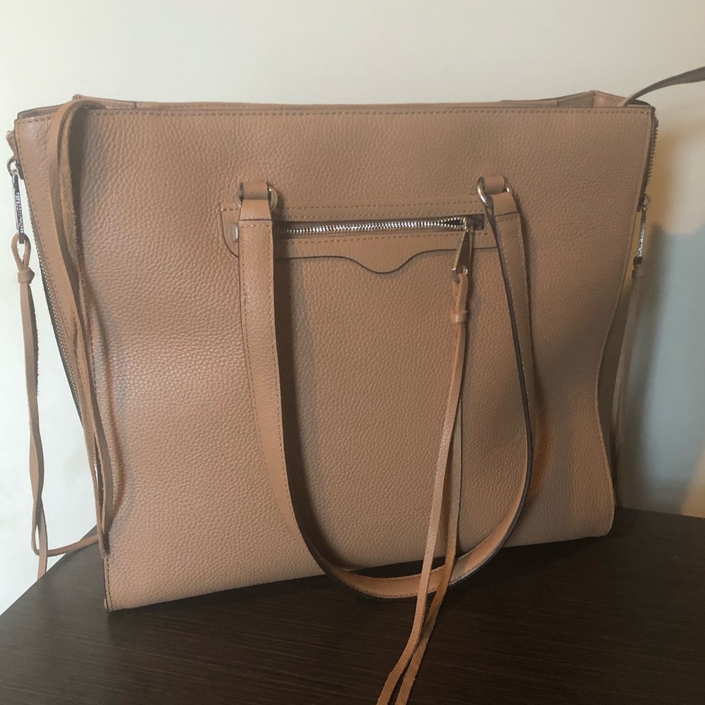 REBECCA MINKOFF Leather Side ZIP Medium MAB Tote